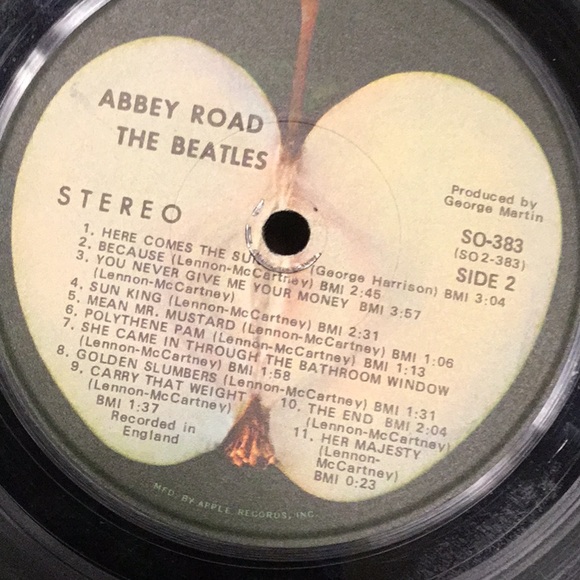 Beatles Abbey Road album. Some fingerprints a scratches but none severe. - Picture 8 of 8
